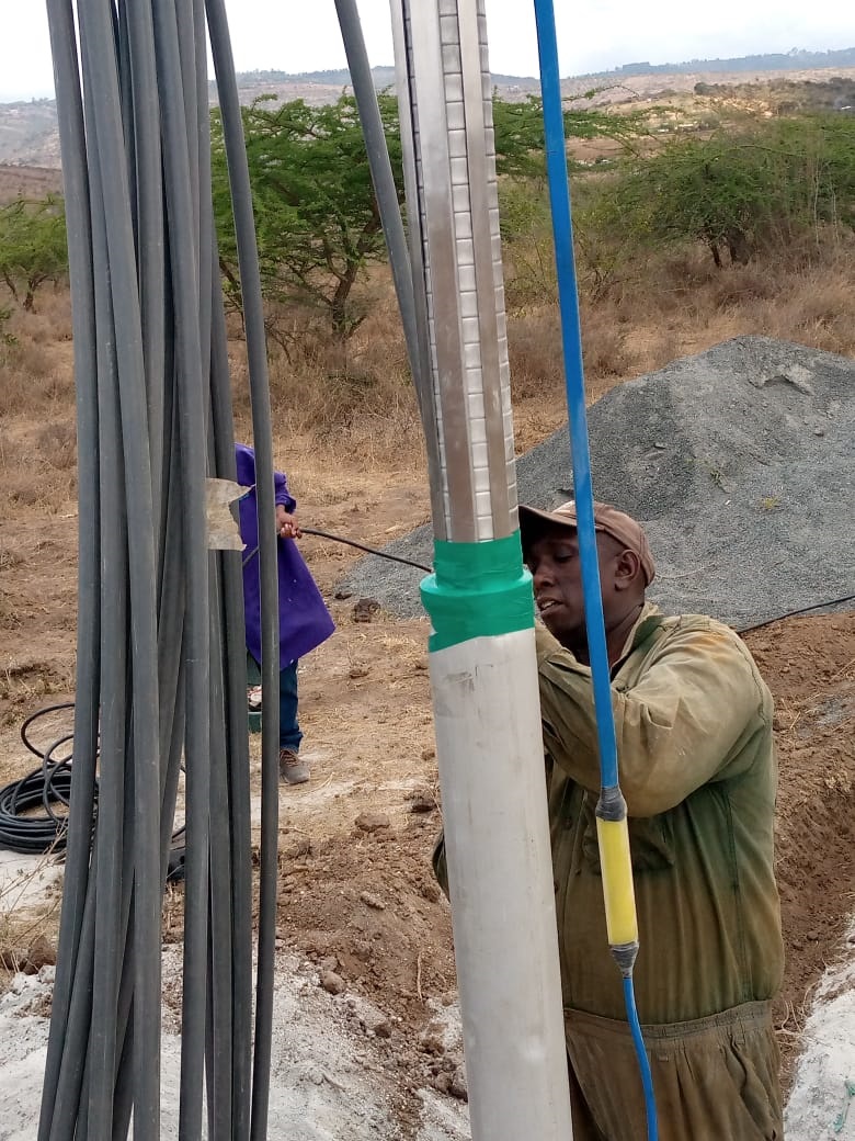 Installation of Borehole pumps