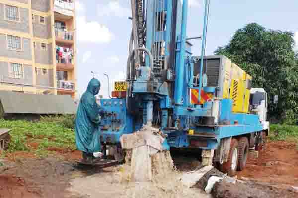 Borehole Drilling Team at Work